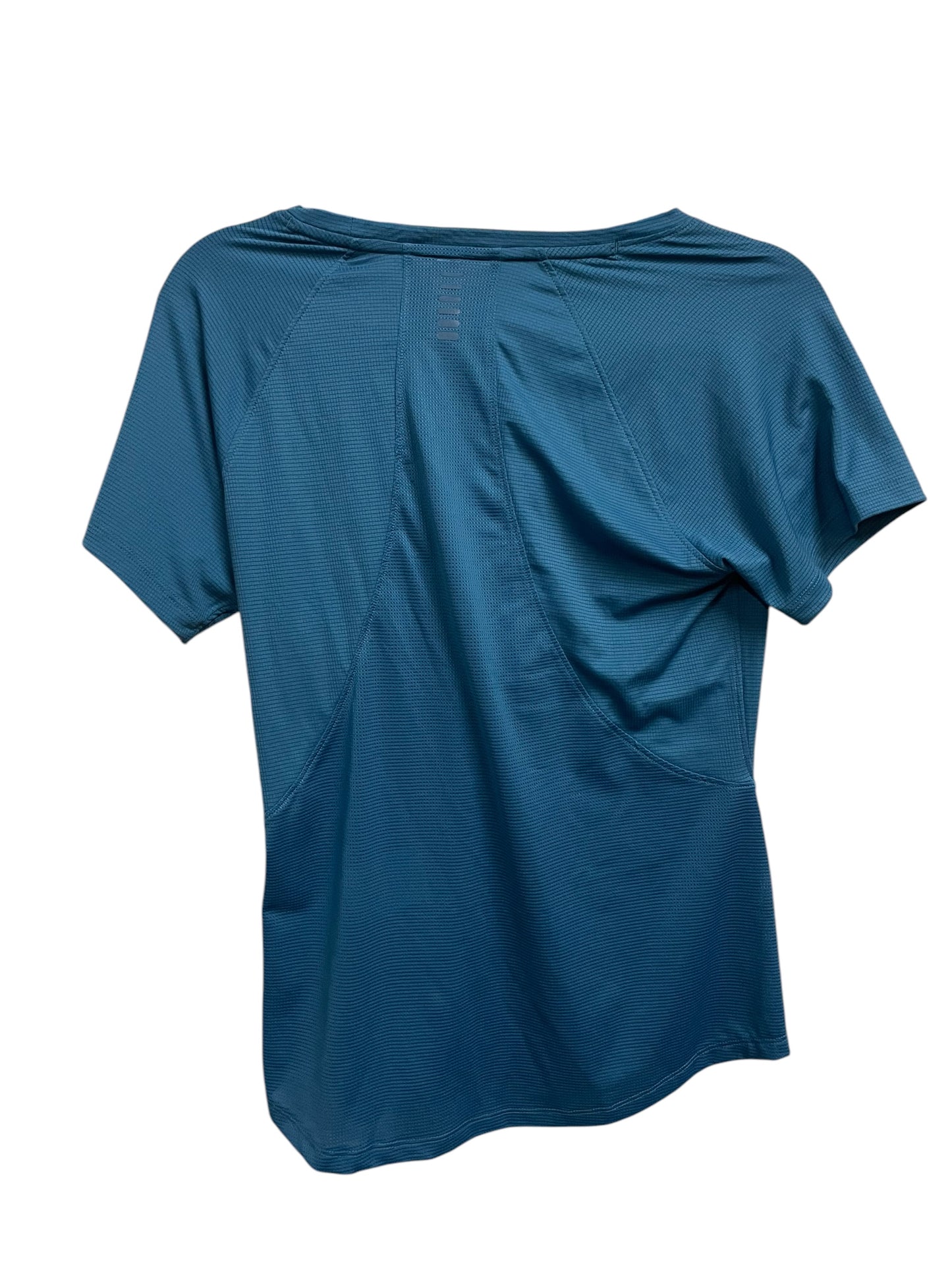 Athletic Top Short Sleeve By Under Armour In Blue, Size: M