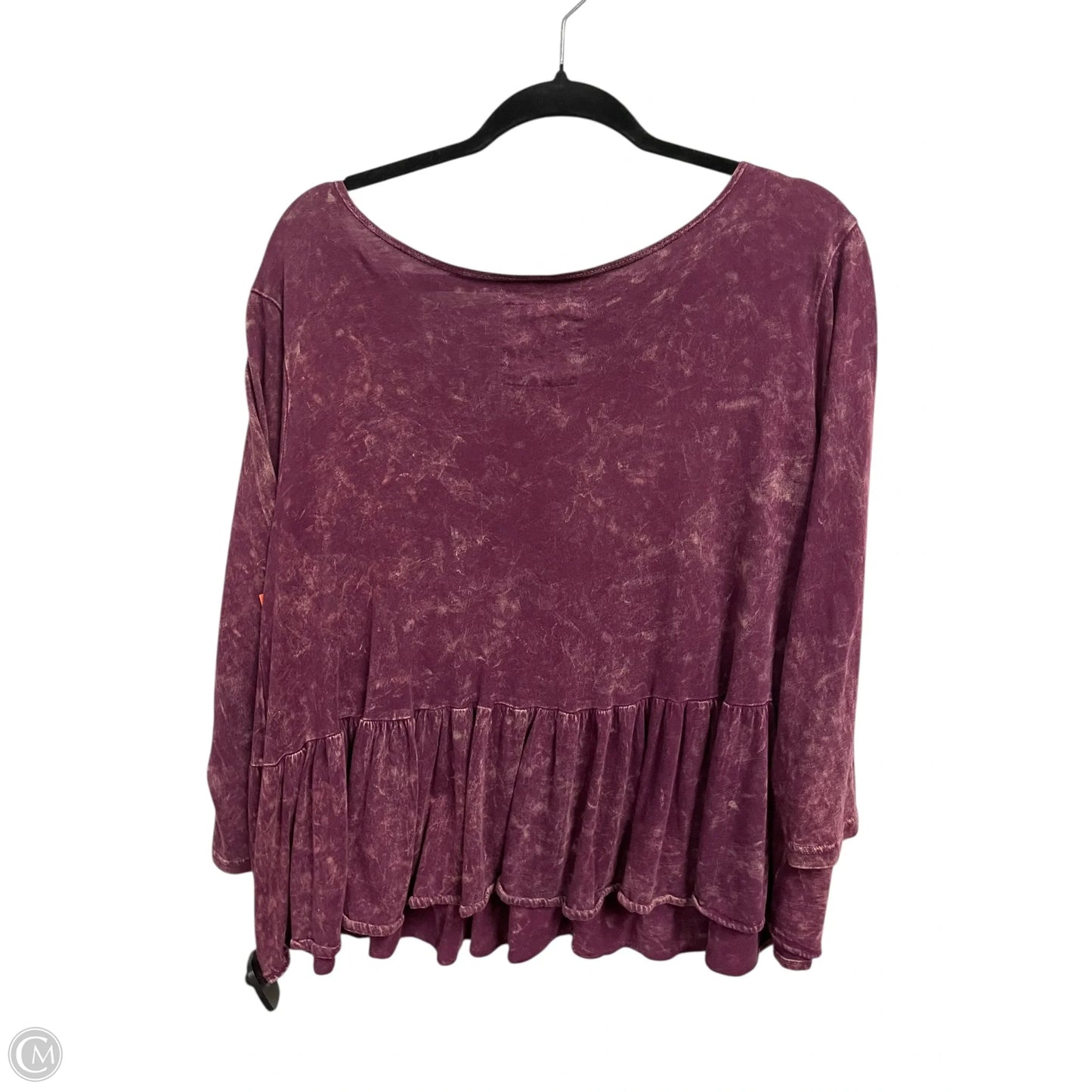 Top Long Sleeve By We The Free In Purple, Size: L