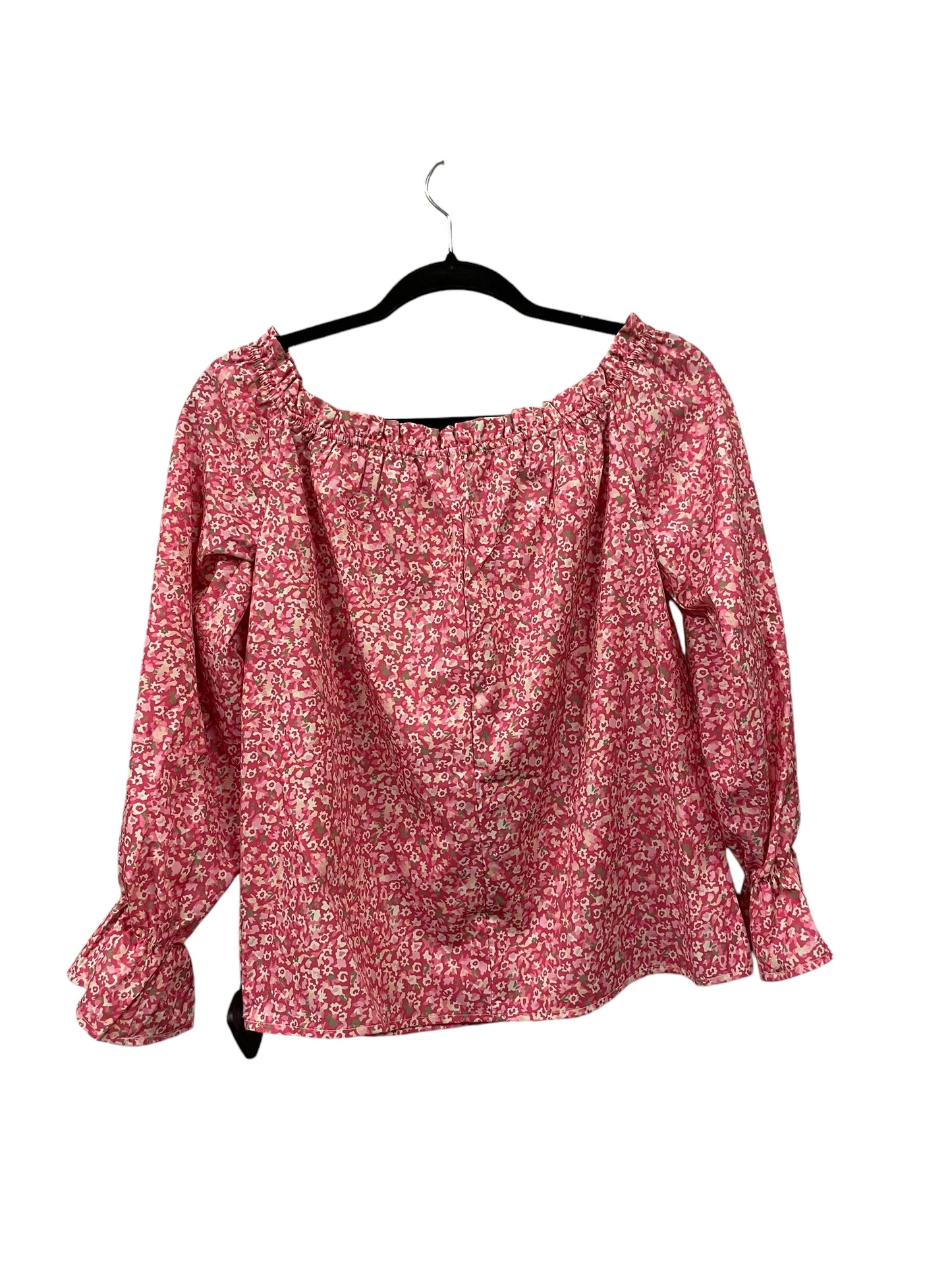 Top Long Sleeve Basic By Clothes Mentor In Pink, Size: M