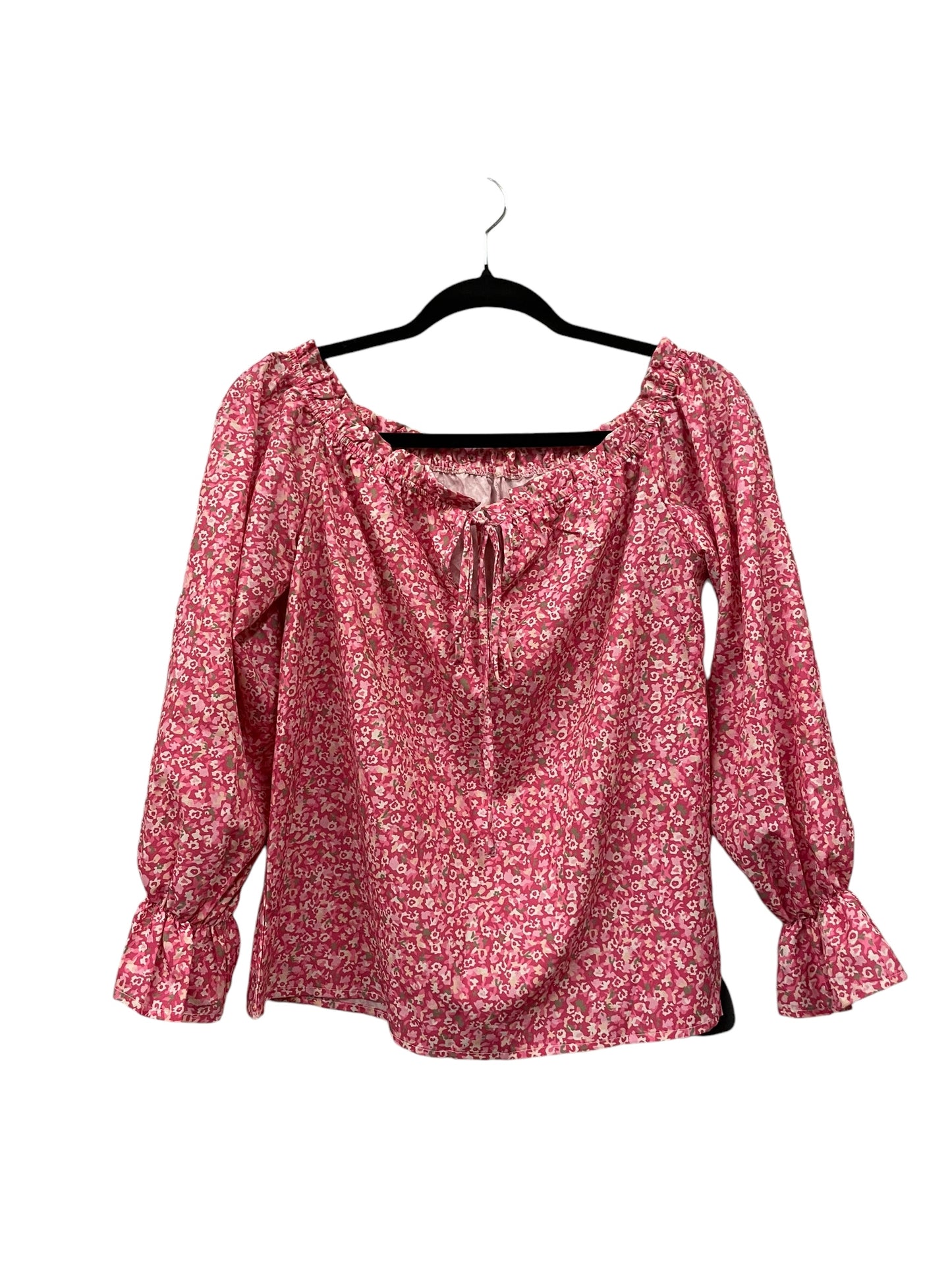 Top Long Sleeve Basic By Clothes Mentor In Pink, Size: M