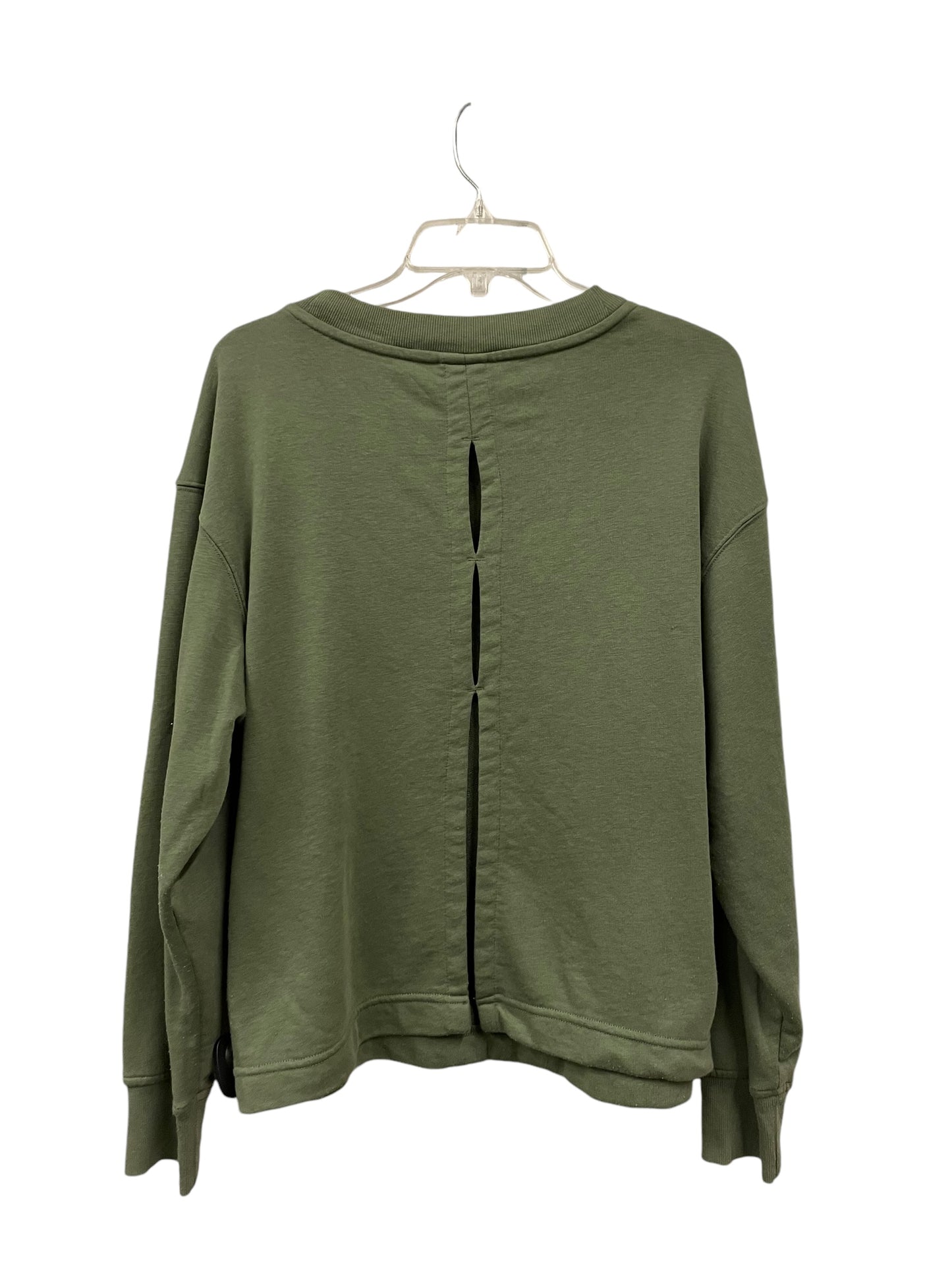 Athletic Sweatshirt Crewneck By Old Navy In Green, Size: M