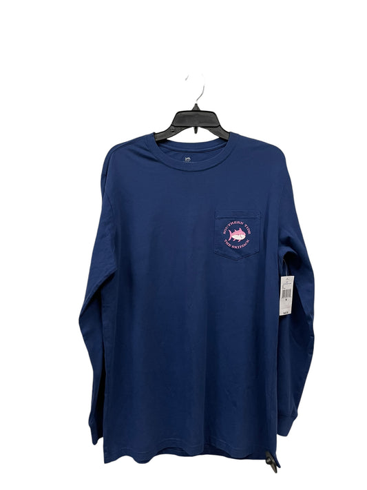 Top Long Sleeve By Southern Tide In Blue, Size: M