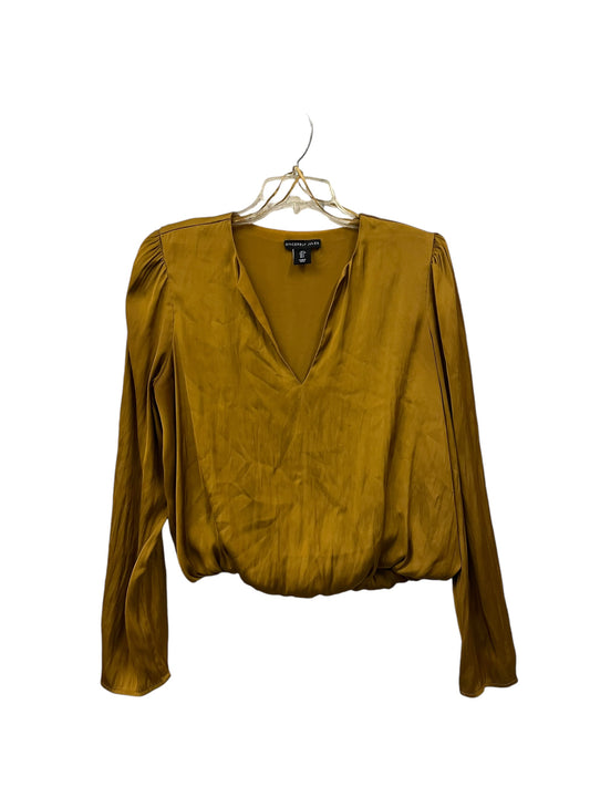 Top Long Sleeve By Clothes Mentor In Yellow, Size: L