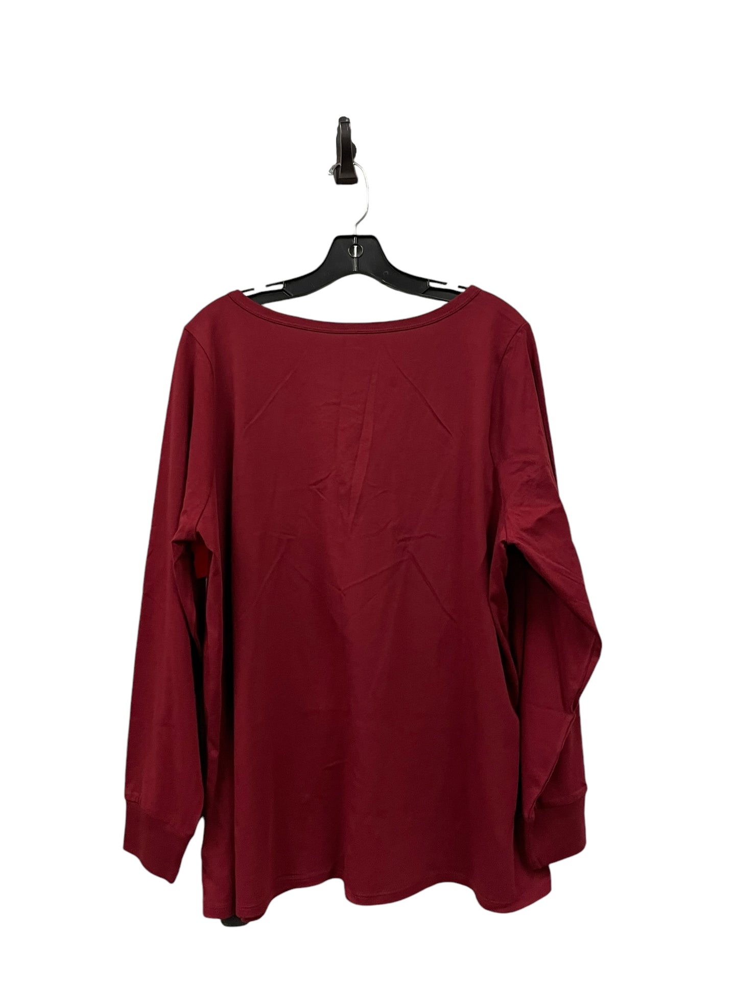 Top Long Sleeve By Torrid In Red, Size: 2x