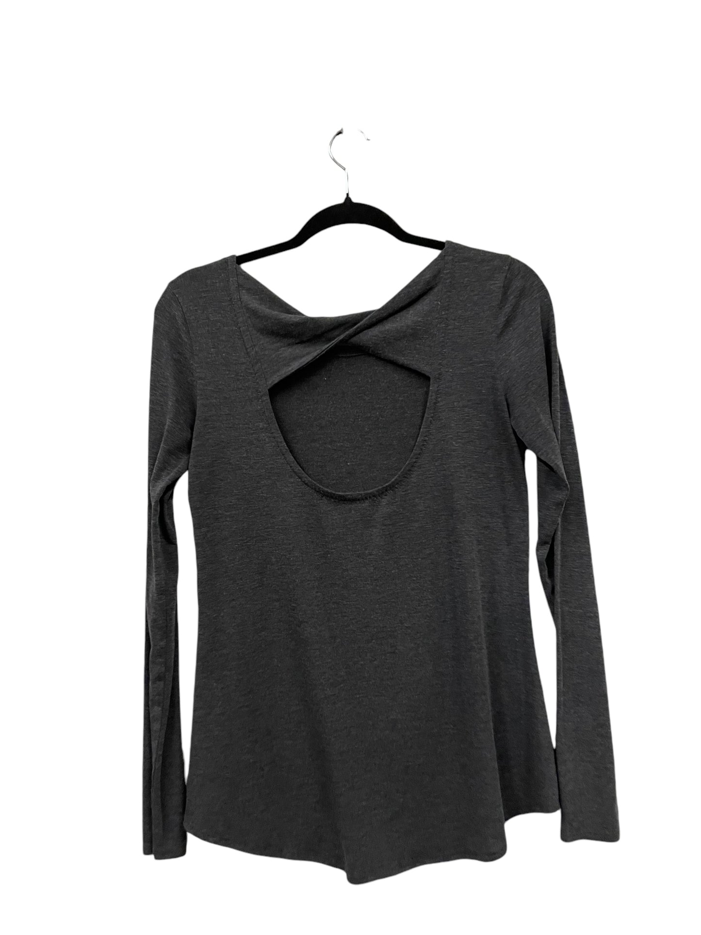 Athletic Top Long Sleeve Collar By Athleta In Grey, Size: Xs