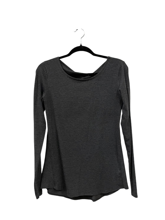 Athletic Top Long Sleeve Collar By Athleta In Grey, Size: Xs