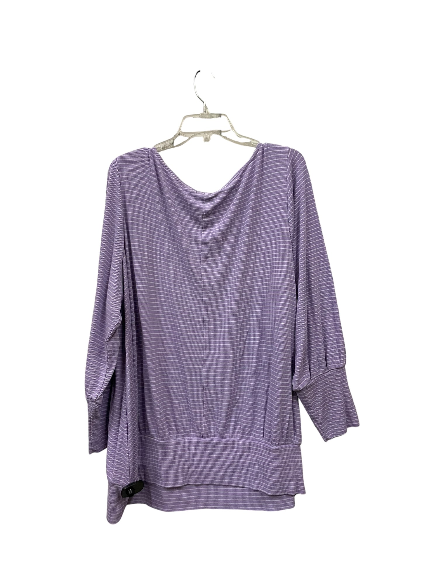 Top Long Sleeve By Lane Bryant In Purple, Size: 4x