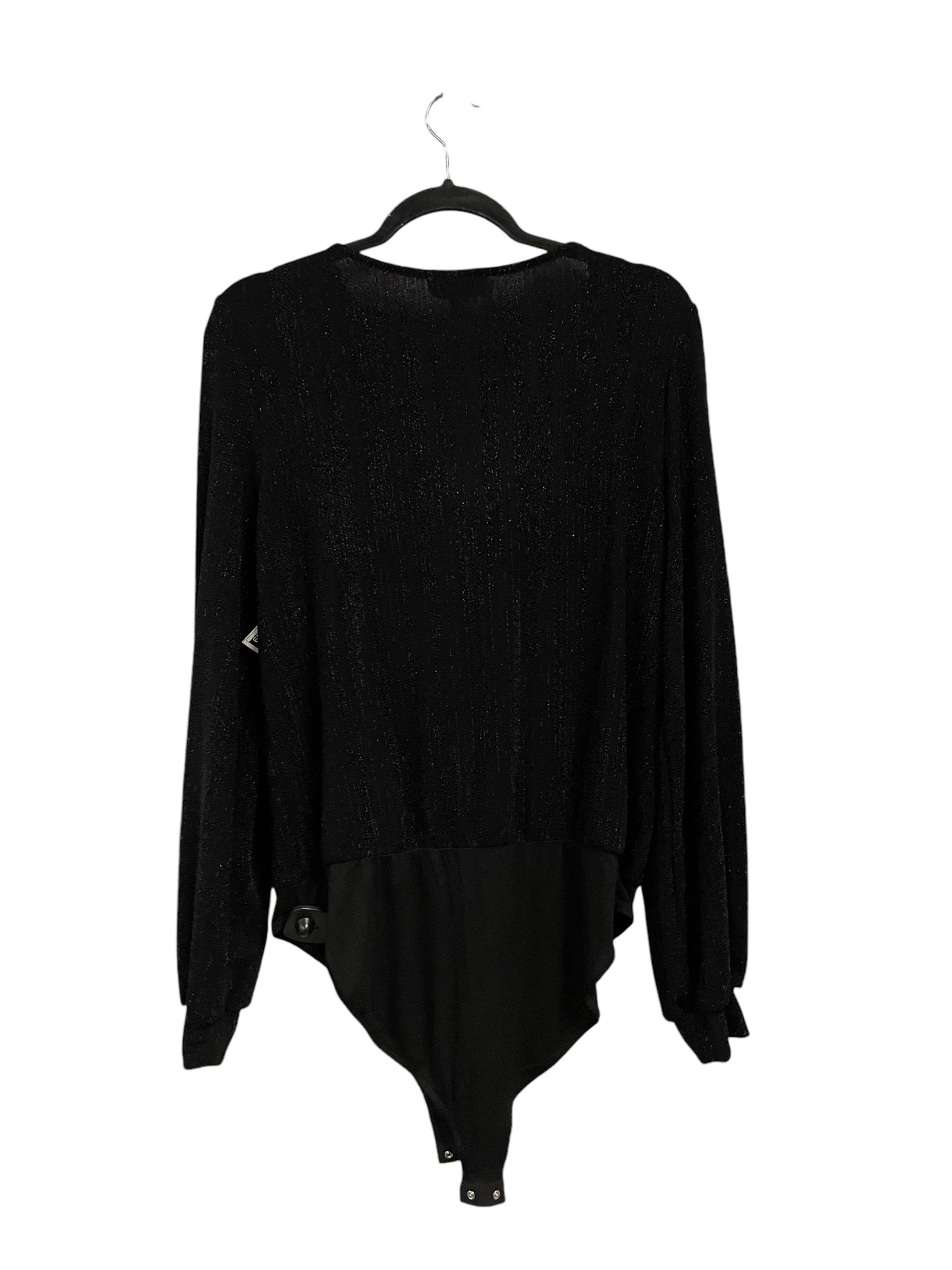 Top Long Sleeve By Gilli In Black, Size: L