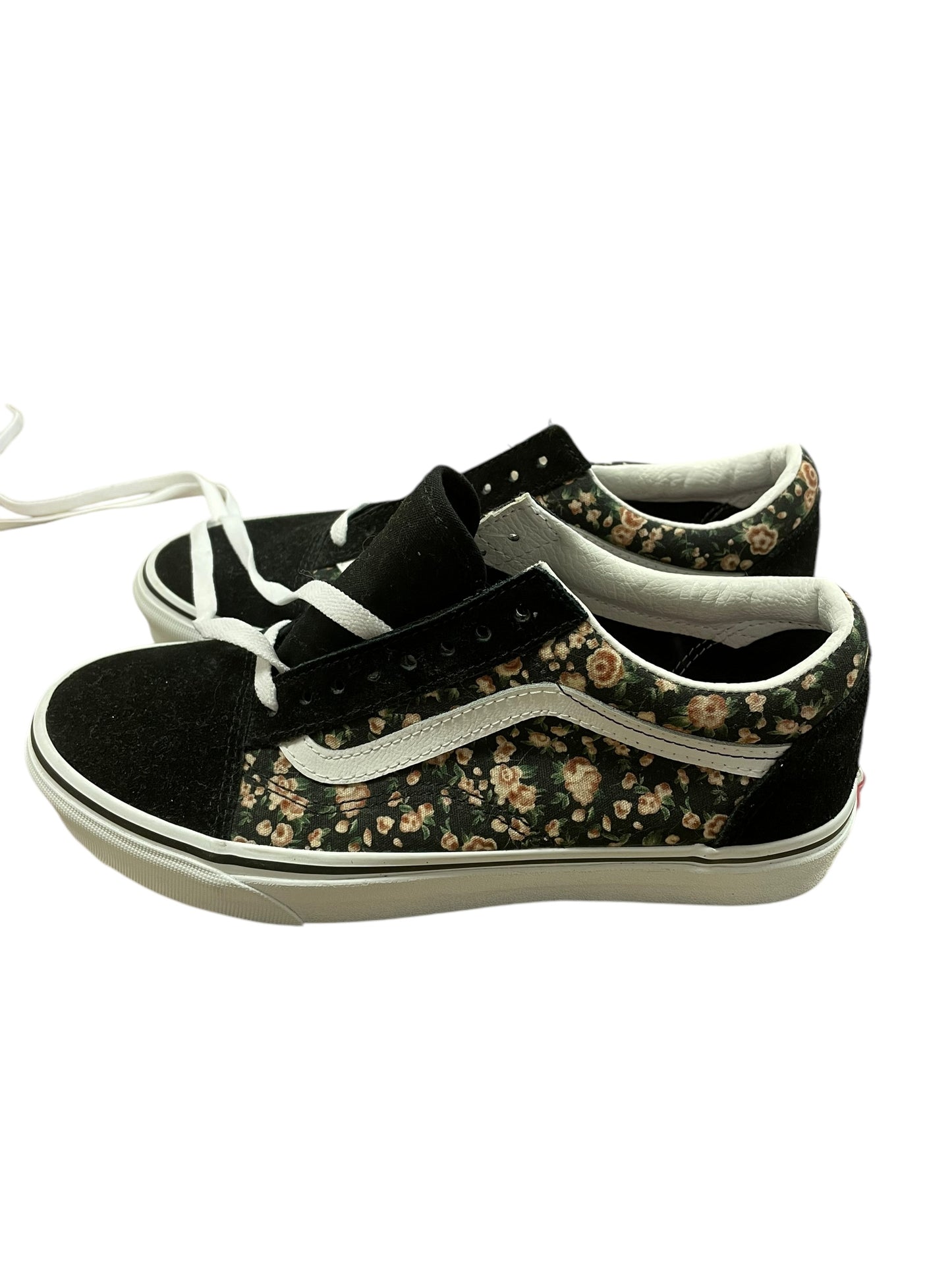 Shoes Sneakers By Vans In Floral Print, Size: 8.5