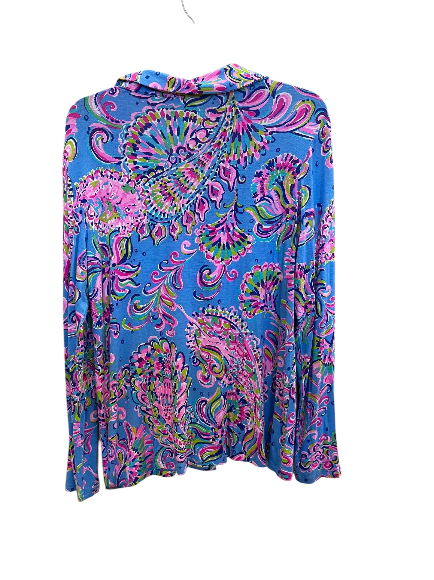 Top Long Sleeve By Lilly Pulitzer In Blue, Size: L