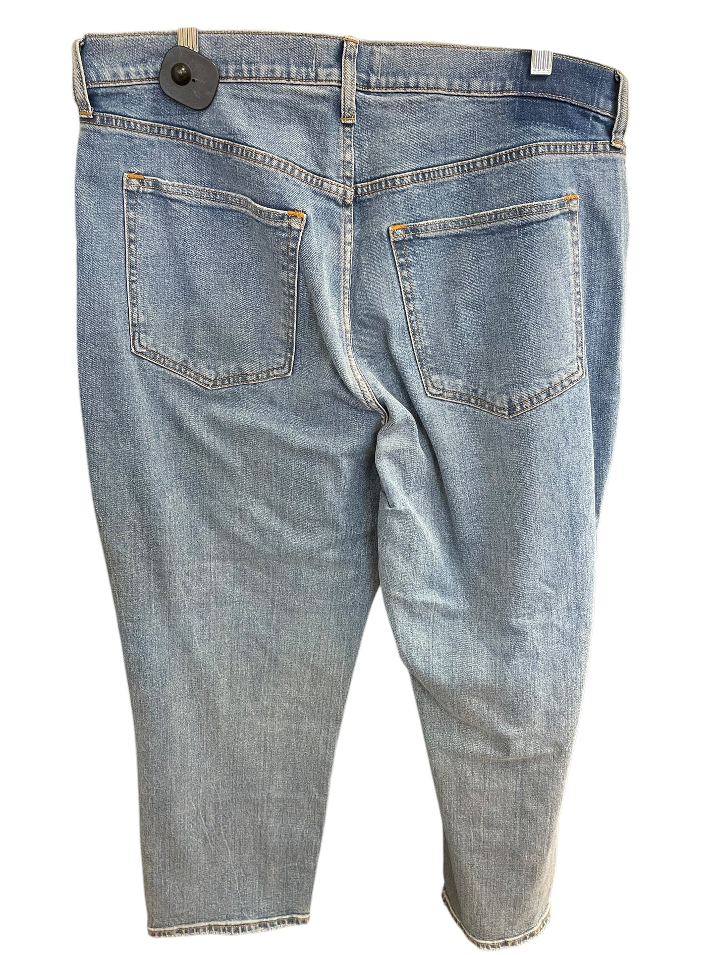 Jeans Straight By Abercrombie And Fitch In Blue Denim, Size: 18