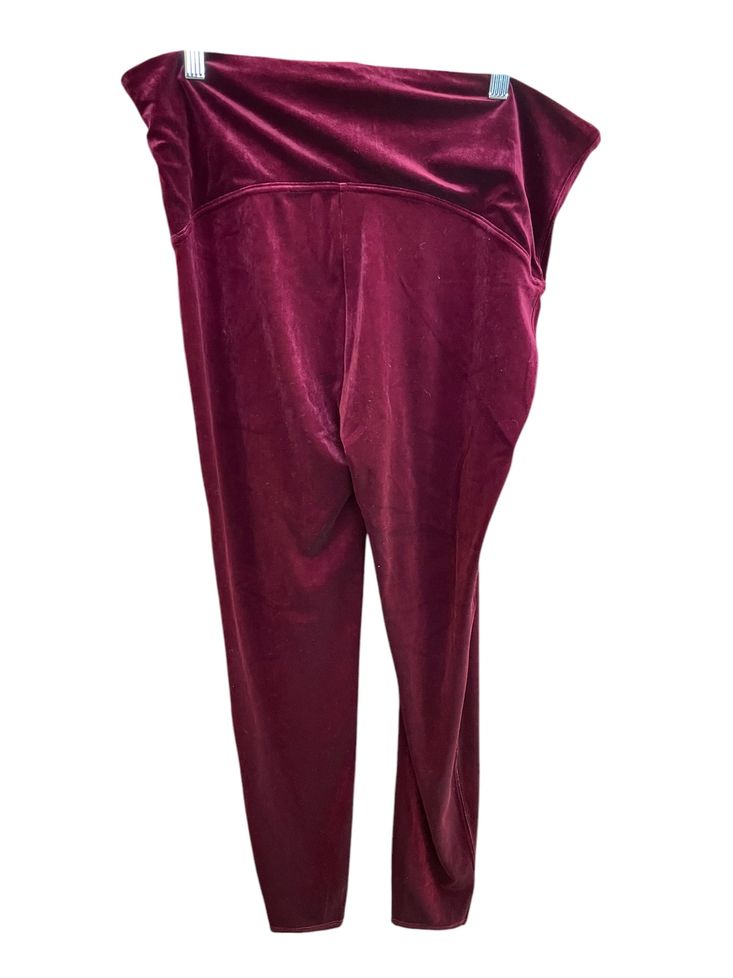 Pants Leggings By Spanx In Maroon, Size: 3x