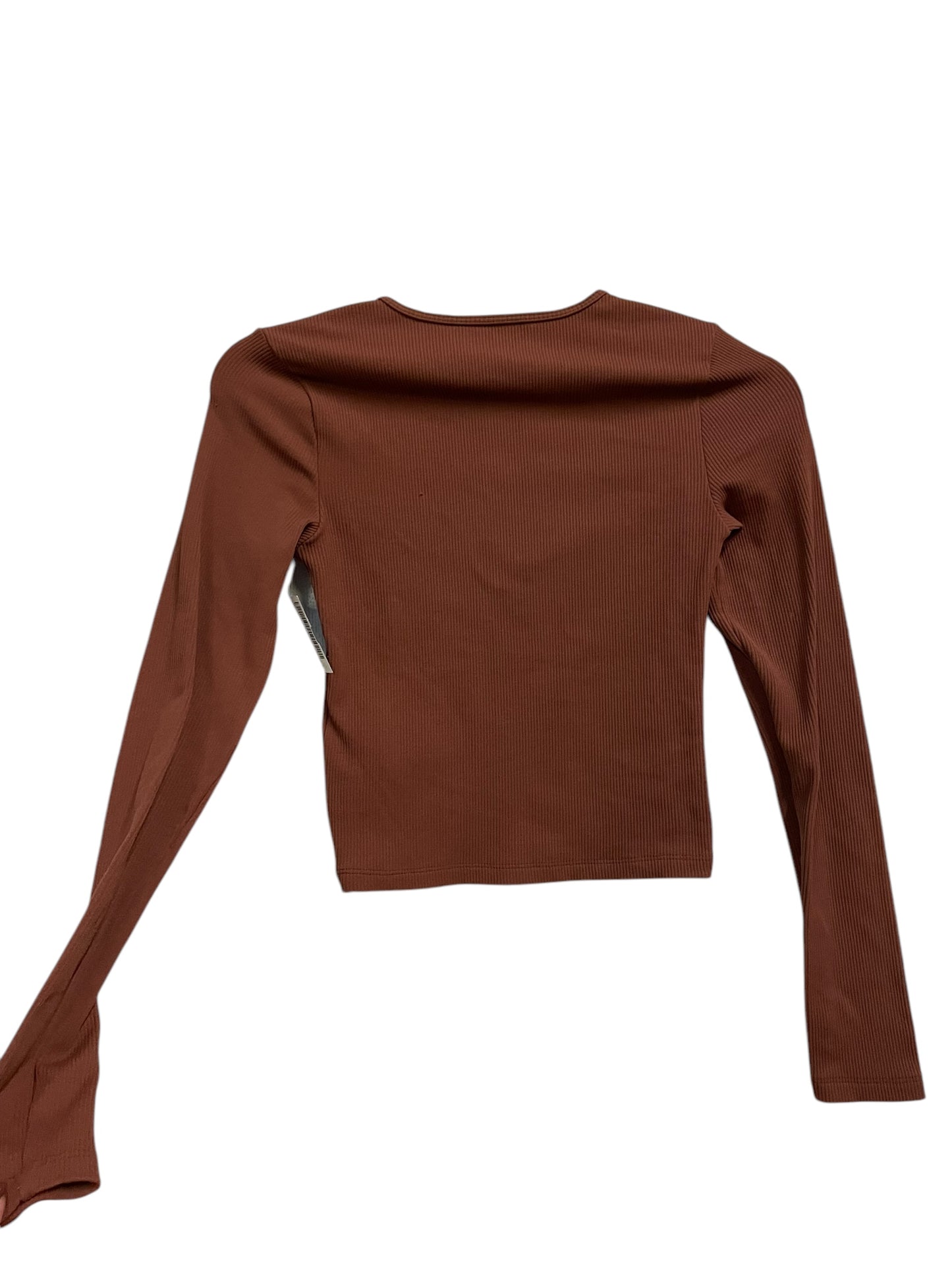 Top Long Sleeve By Abercrombie And Fitch In Mauve, Size: Xxs