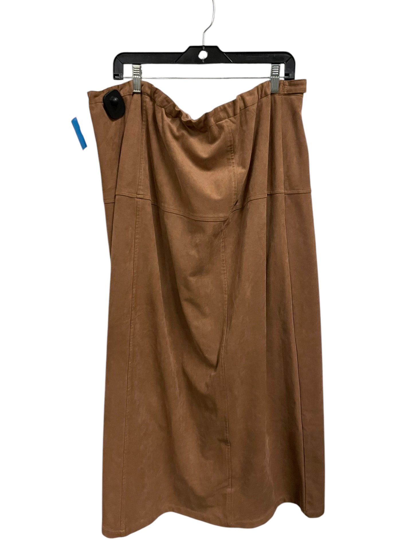 Skirt Midi By Anthropologie In Brown, Size: 26