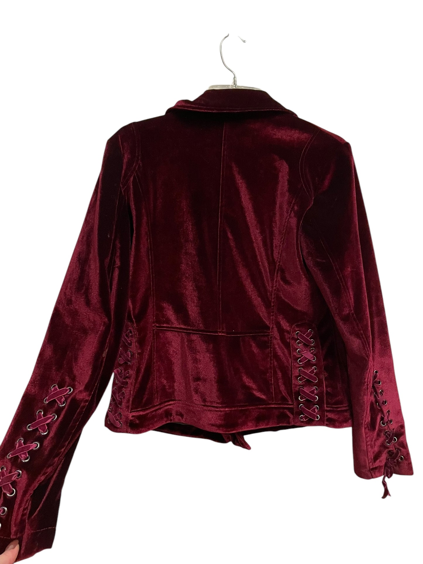 Jacket Moto By Steve Madden In Maroon, Size: M