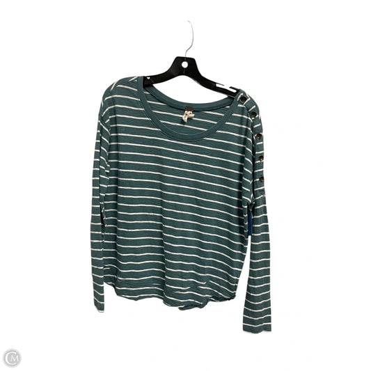Top Long Sleeve By Free People In Blue, Size: S