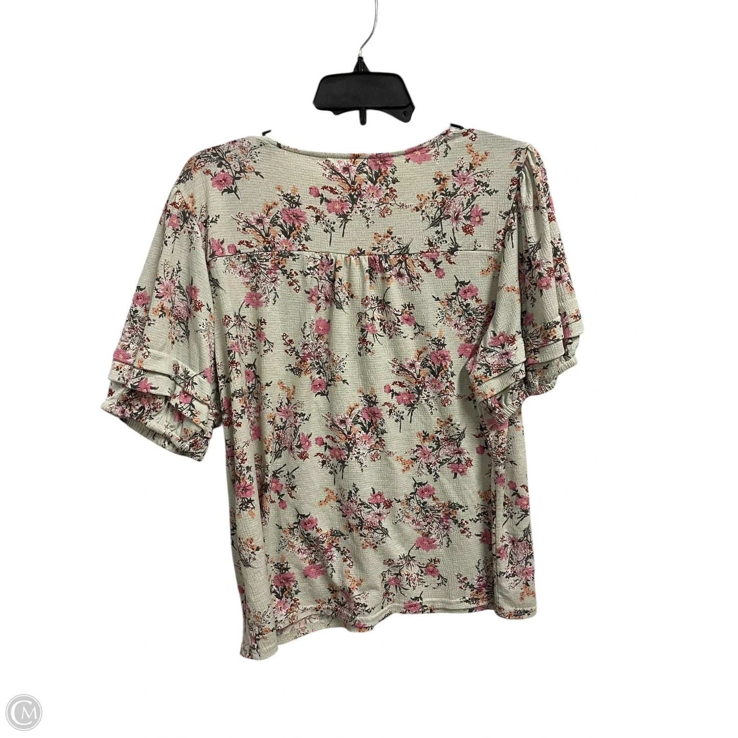 Top Short Sleeve By Melloday In Green, Size: Xl