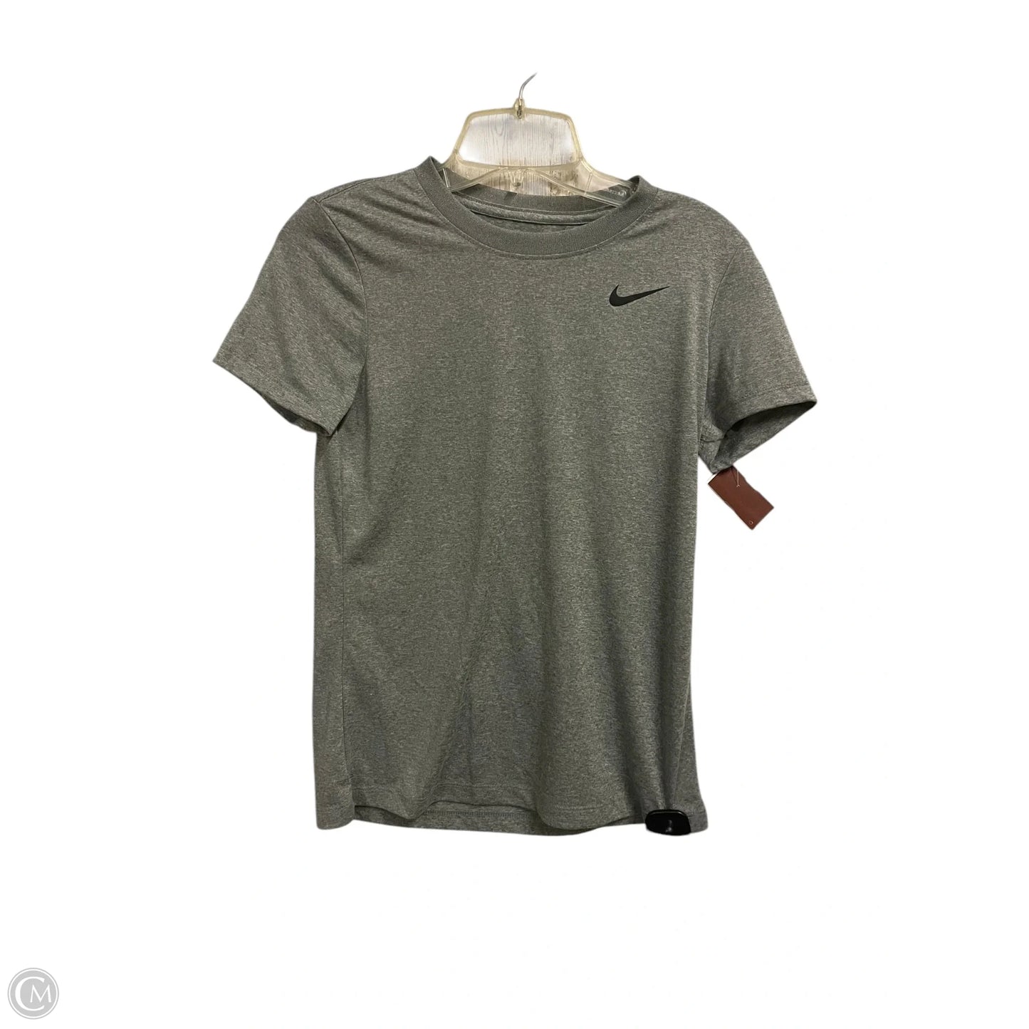 Athletic Top Short Sleeve By Nike Apparel In Grey, Size: Xs