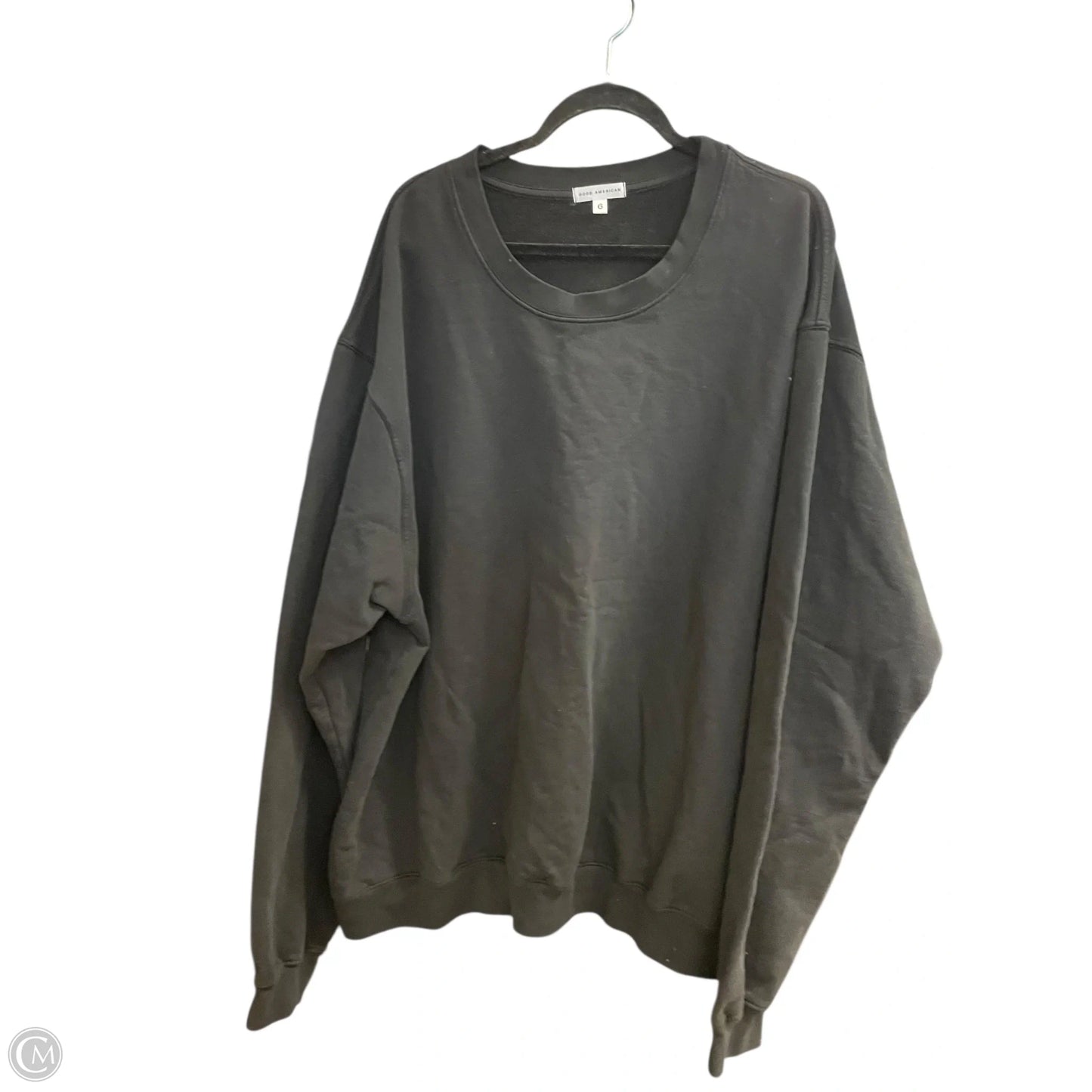 Sweatshirt Crewneck By Good American In Black, Size: 3x