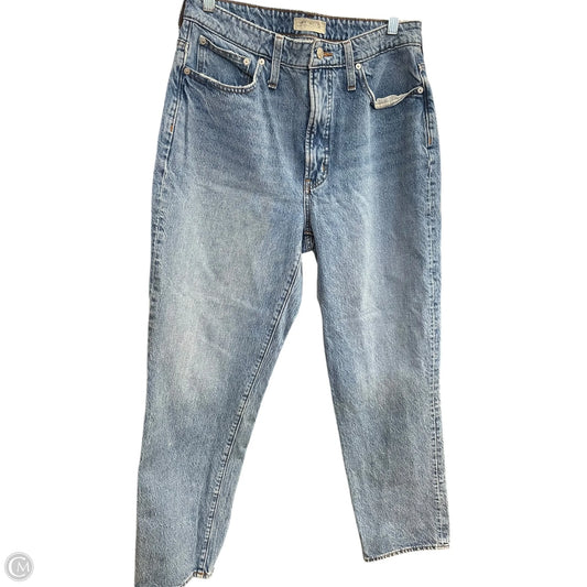Jeans Straight By Madewell In Blue Denim, Size: 10