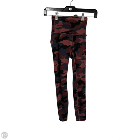 Athletic Leggings By Lululemon In Red, Size: 0