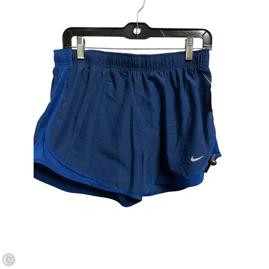 Athletic Shorts By Nike Apparel In Blue & Brown, Size: L