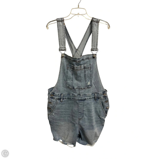 Shortalls By Judy Blue In Blue Denim, Size: 3x