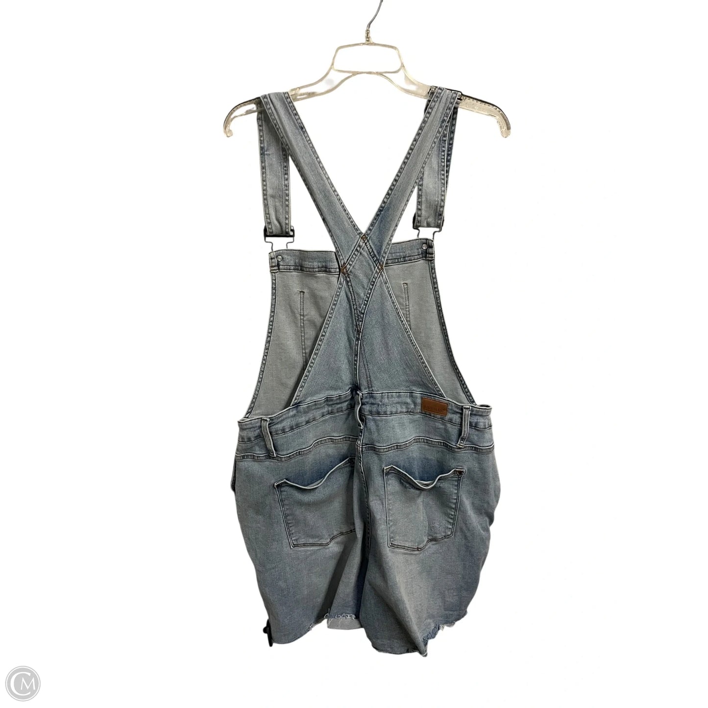 Shortalls By Judy Blue In Blue Denim, Size: 3x