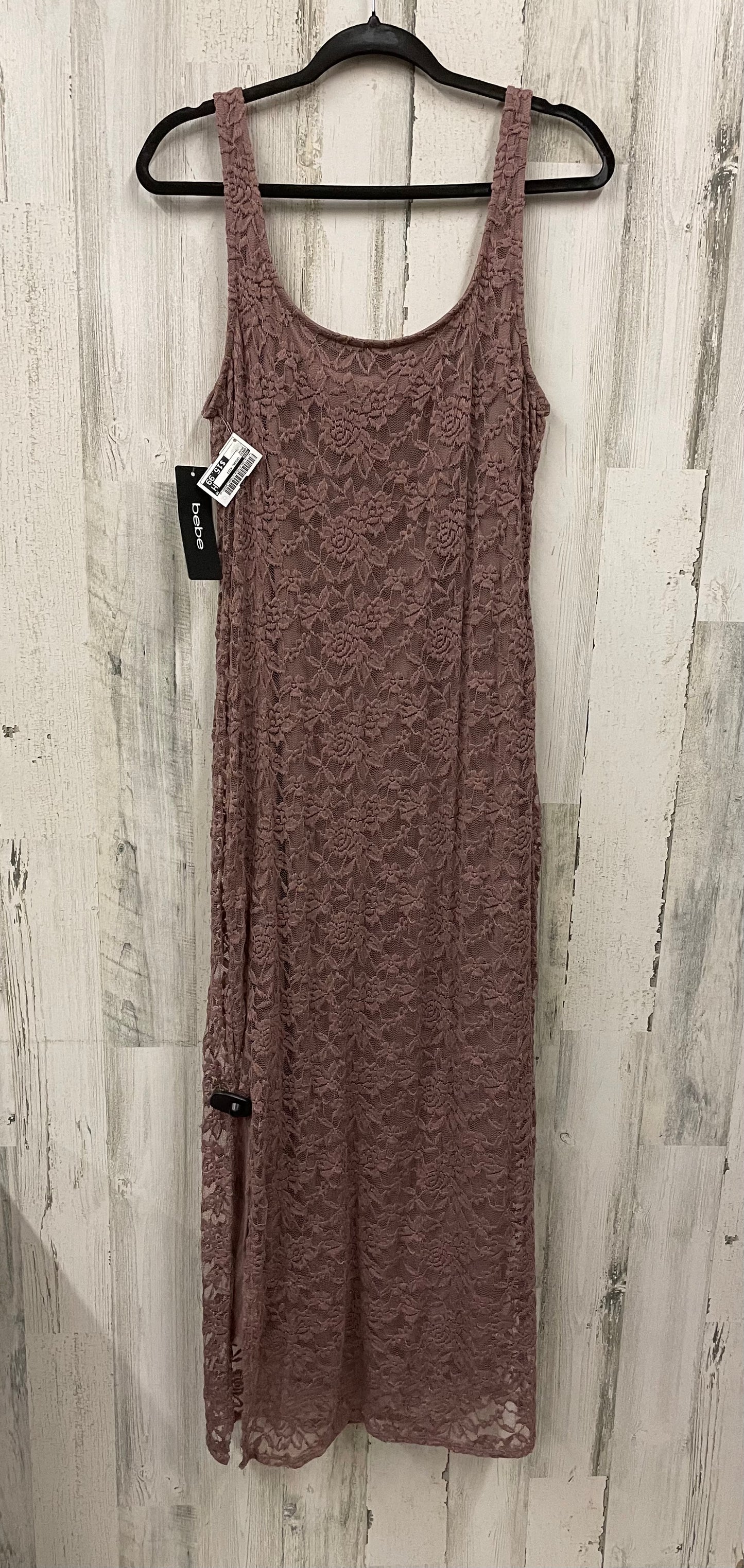 Dress Casual Midi By Bebe In Mauve, Size: L