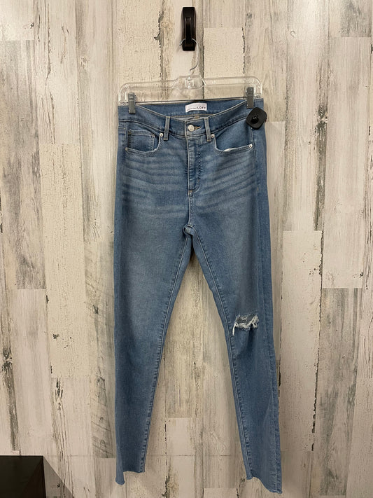 Jeans Skinny By Loft In Blue Denim, Size: 4