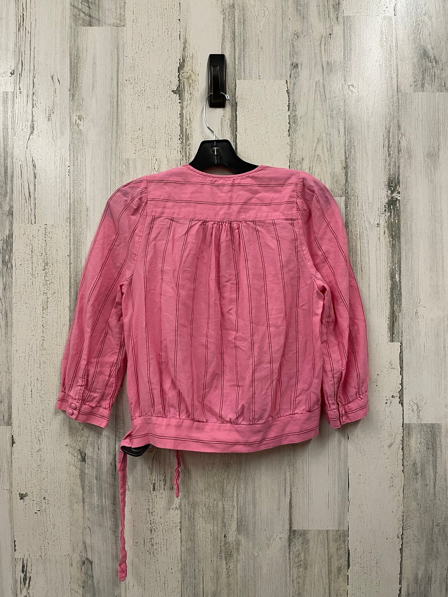 Top Long Sleeve By Madewell In Pink, Size: Xxs