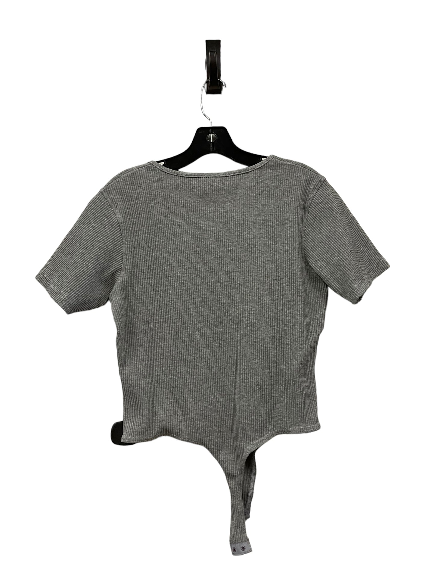 Bodysuit By Clothes Mentor In Grey, Size: 8