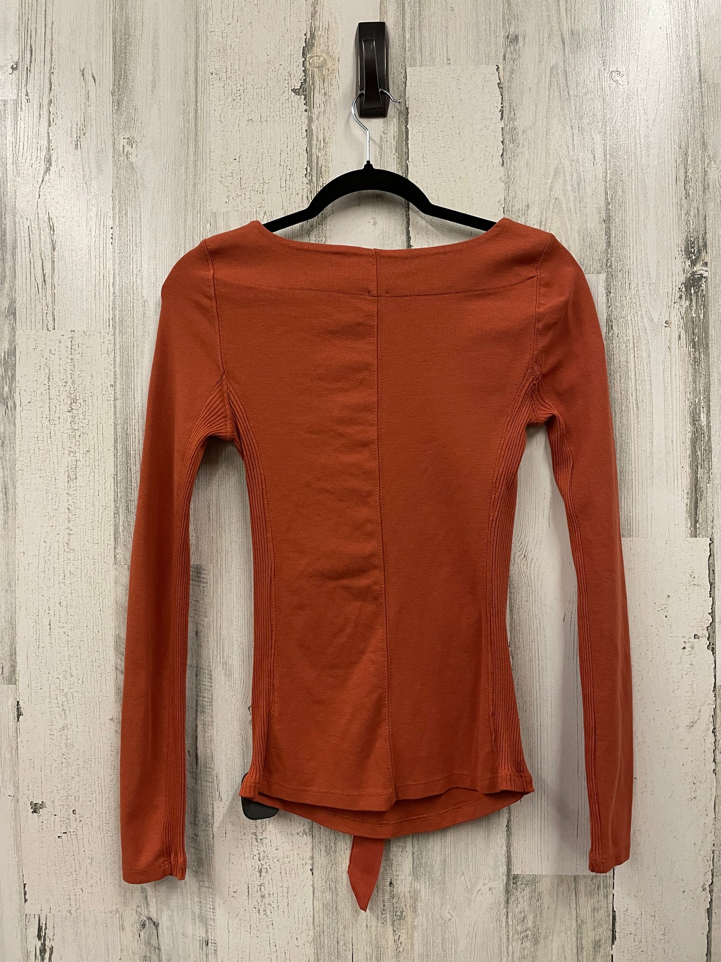 Top Long Sleeve By Free People In Orange, Size: S