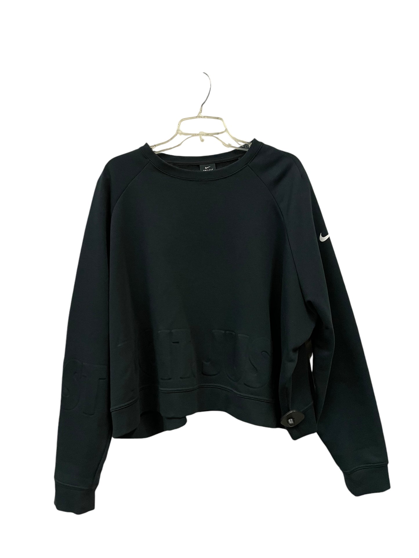 Athletic Sweatshirt Crewneck By Nike Apparel In Black, Size: 2x