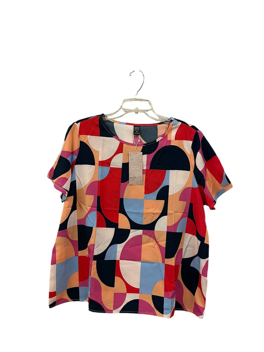 Top Short Sleeve By Clothes Mentor In Multi-colored, Size: Xl