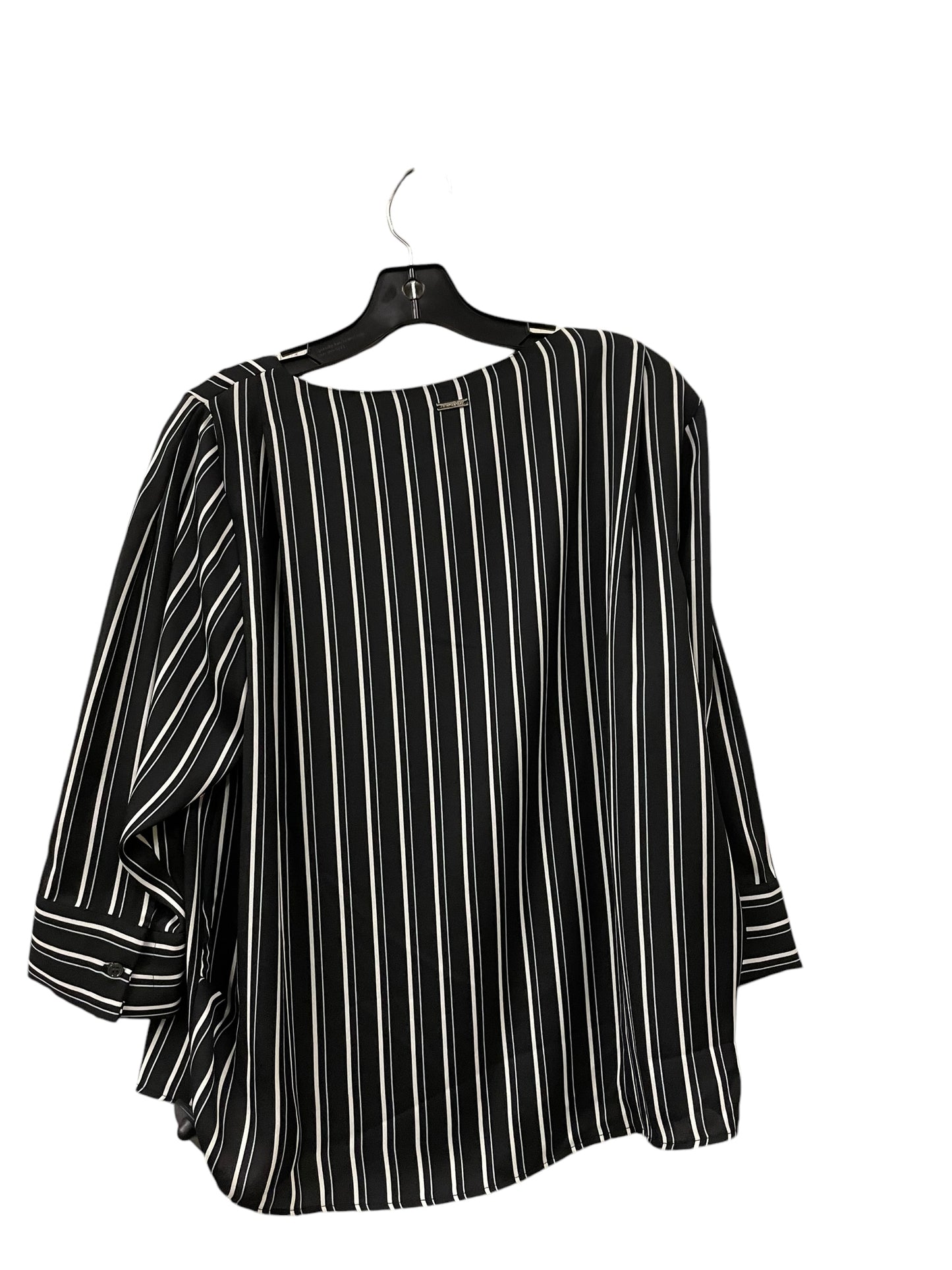 Top Long Sleeve By Tahari By Arthur Levine In Black, Size: M