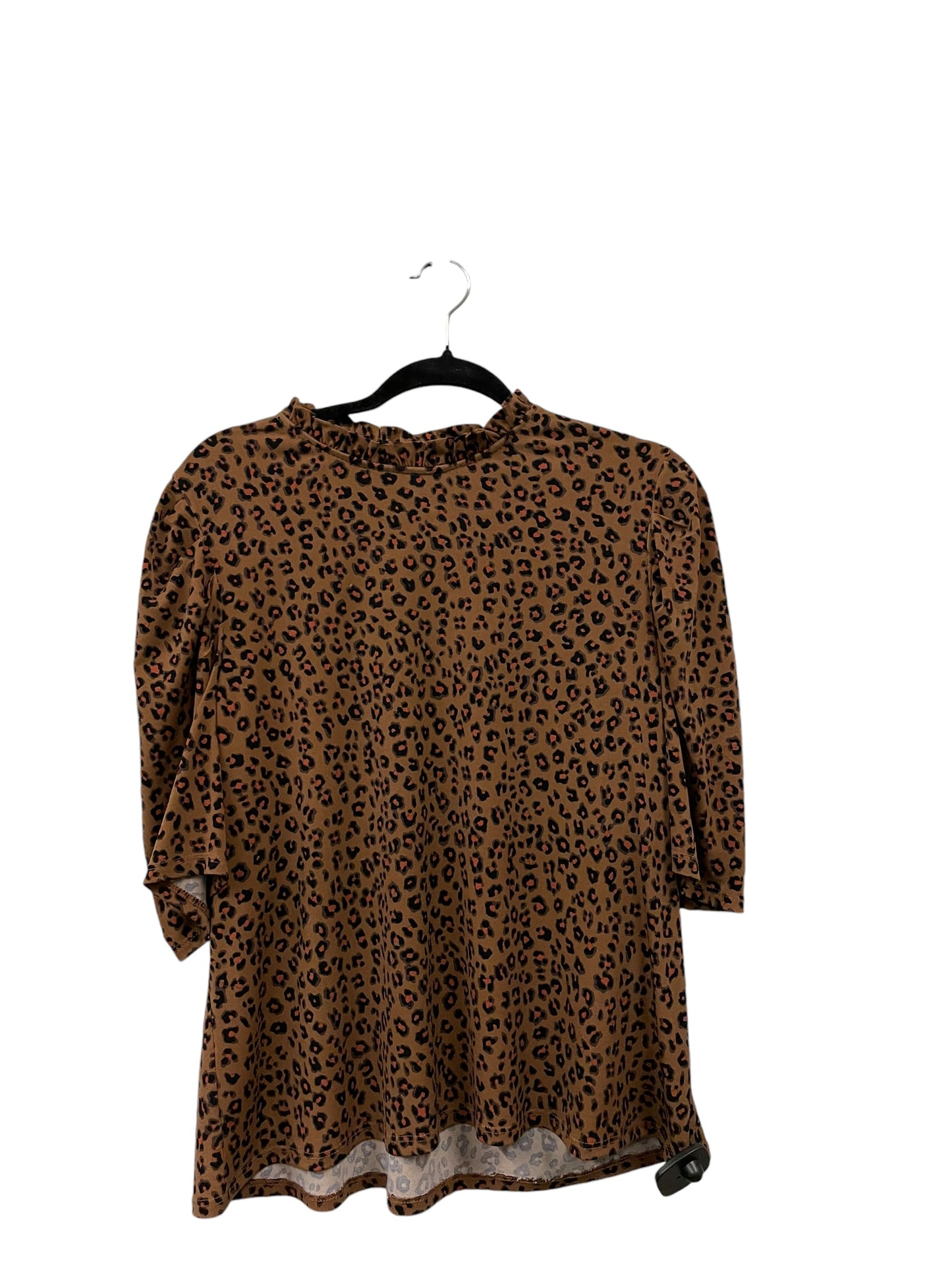 Top Long Sleeve By Cece In Animal Print, Size: Xl