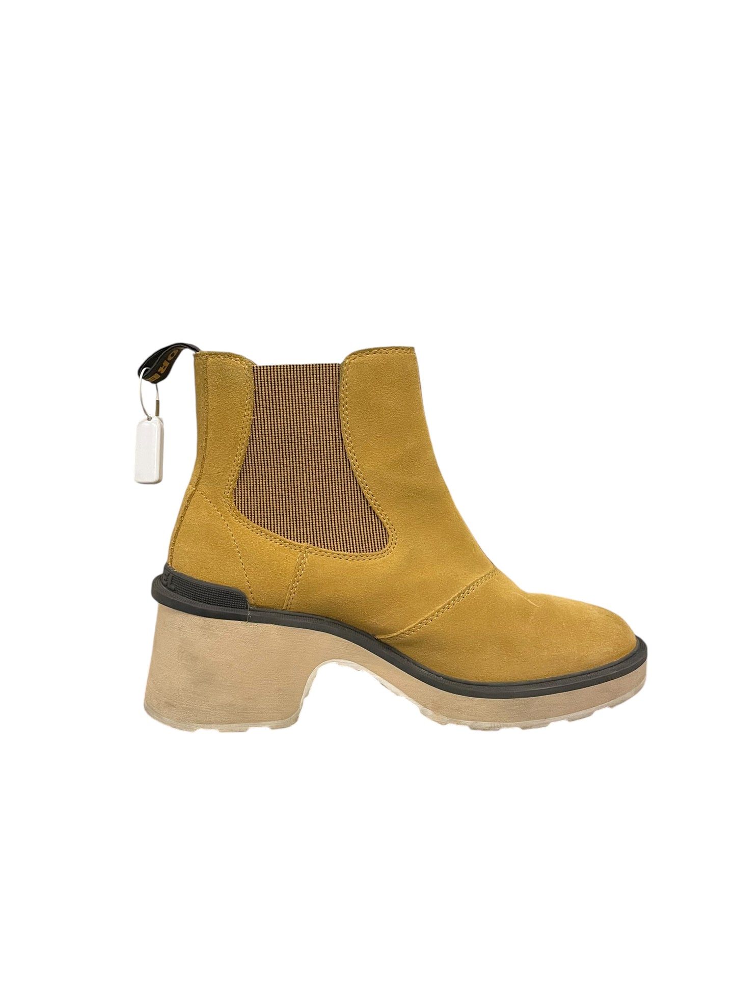 Boots Ankle Heels By Sorel In Yellow, Size: 10