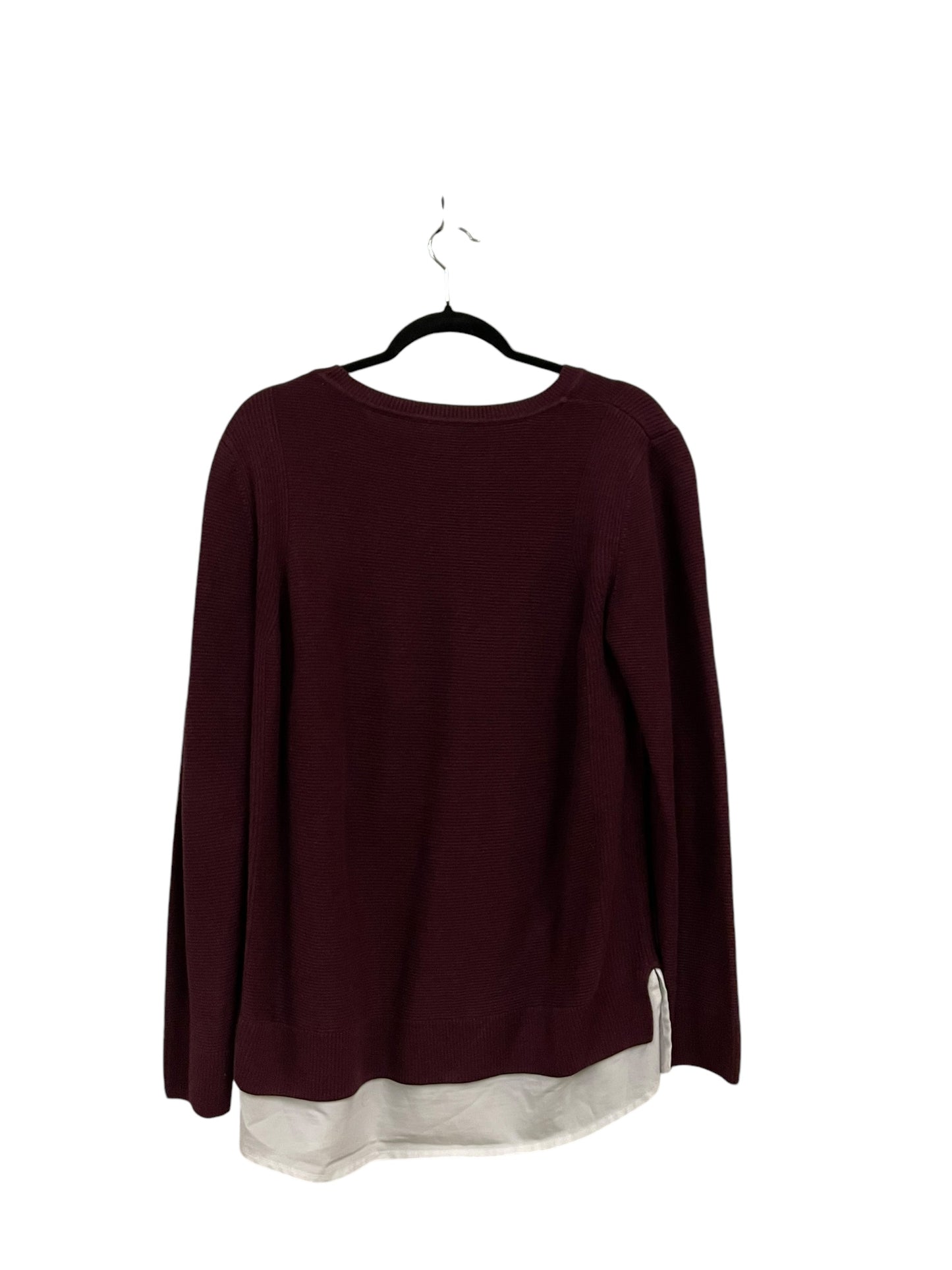 Top Long Sleeve By Hilary Radley In Red, Size: L