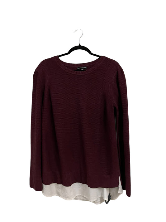 Top Long Sleeve By Hilary Radley In Red, Size: L