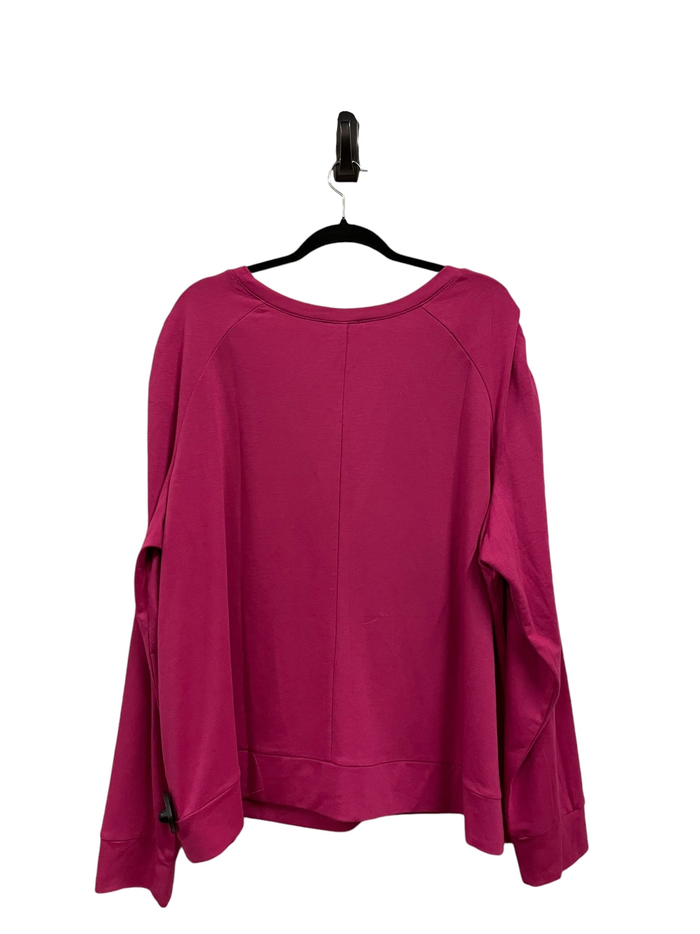 Top Long Sleeve By Lane Bryant In Pink, Size: 3x