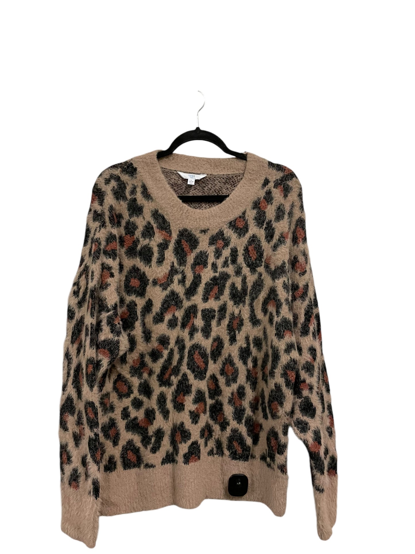 Sweater By Time And Tru In Brown, Size: L