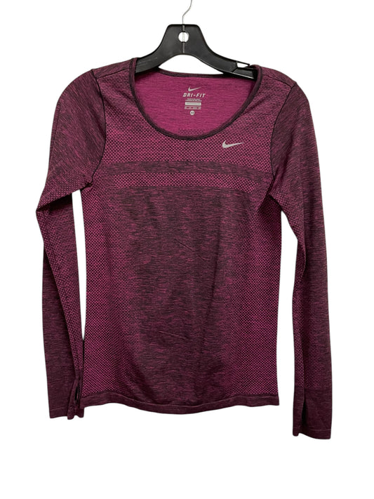 Athletic Top Long Sleeve Crewneck By Nike Apparel In Purple, Size: Xs