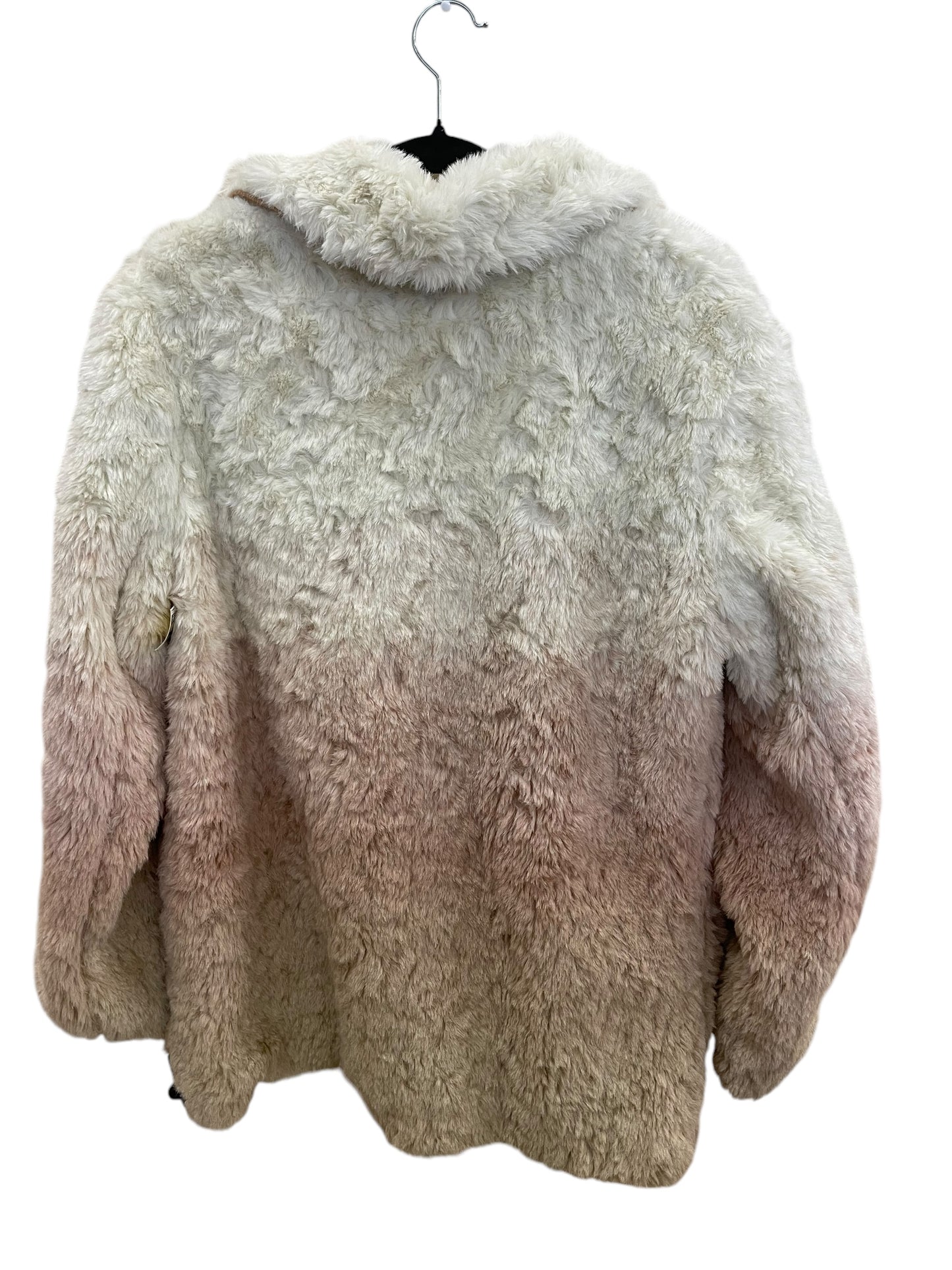 Coat Faux Fur & Sherpa By Anthropologie In Tan, Size: M