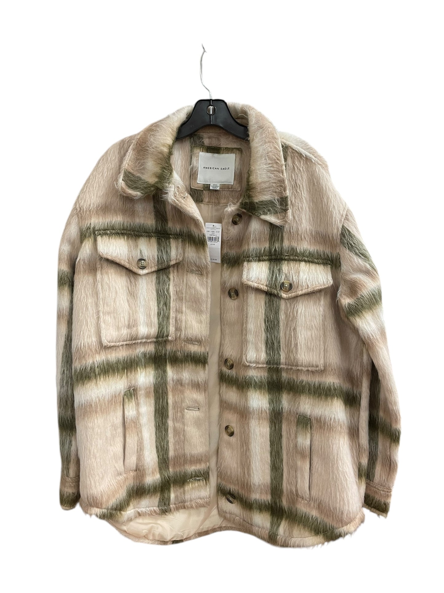 Coat Faux Fur & Sherpa By American Eagle In Tan, Size: M