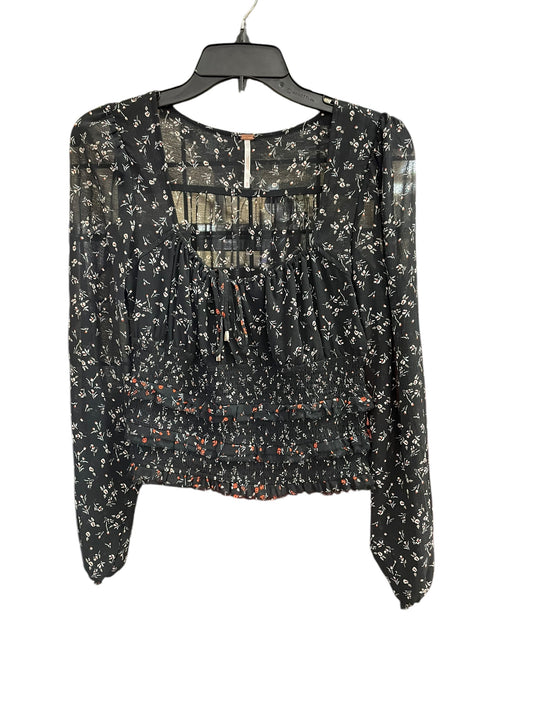 Top Long Sleeve By Free People In Black, Size: Xs