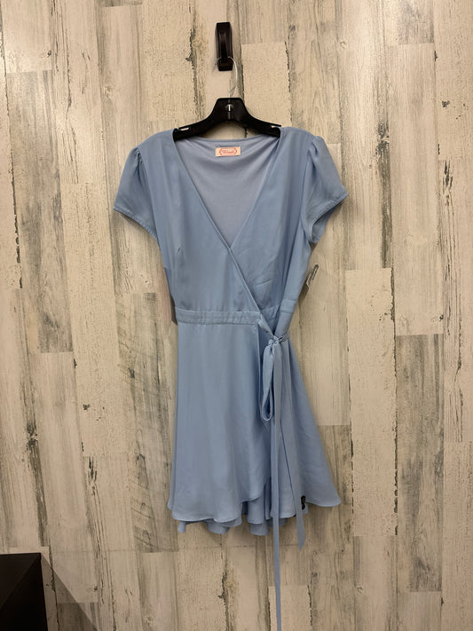 Blue Dress Casual Short Blush, Size L