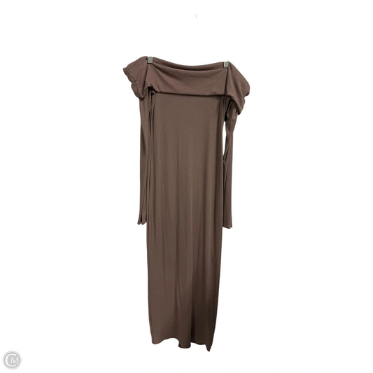Dress Casual Maxi By See You Monday In Brown, Size: L