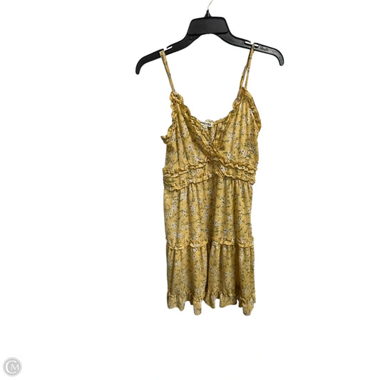 Dress Casual Midi By Clothes Mentor In Yellow, Size: L