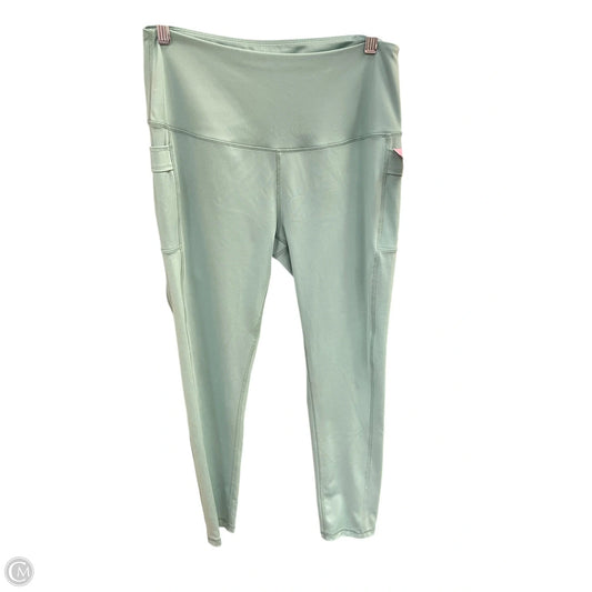 Athletic Leggings By Clothes Mentor In Green, Size: Xl